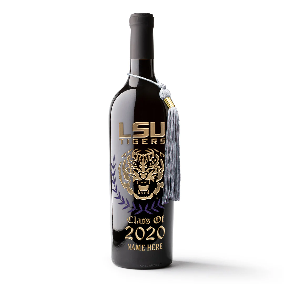 Louisiana State University Custom Alumni Etched Wine - Image 5