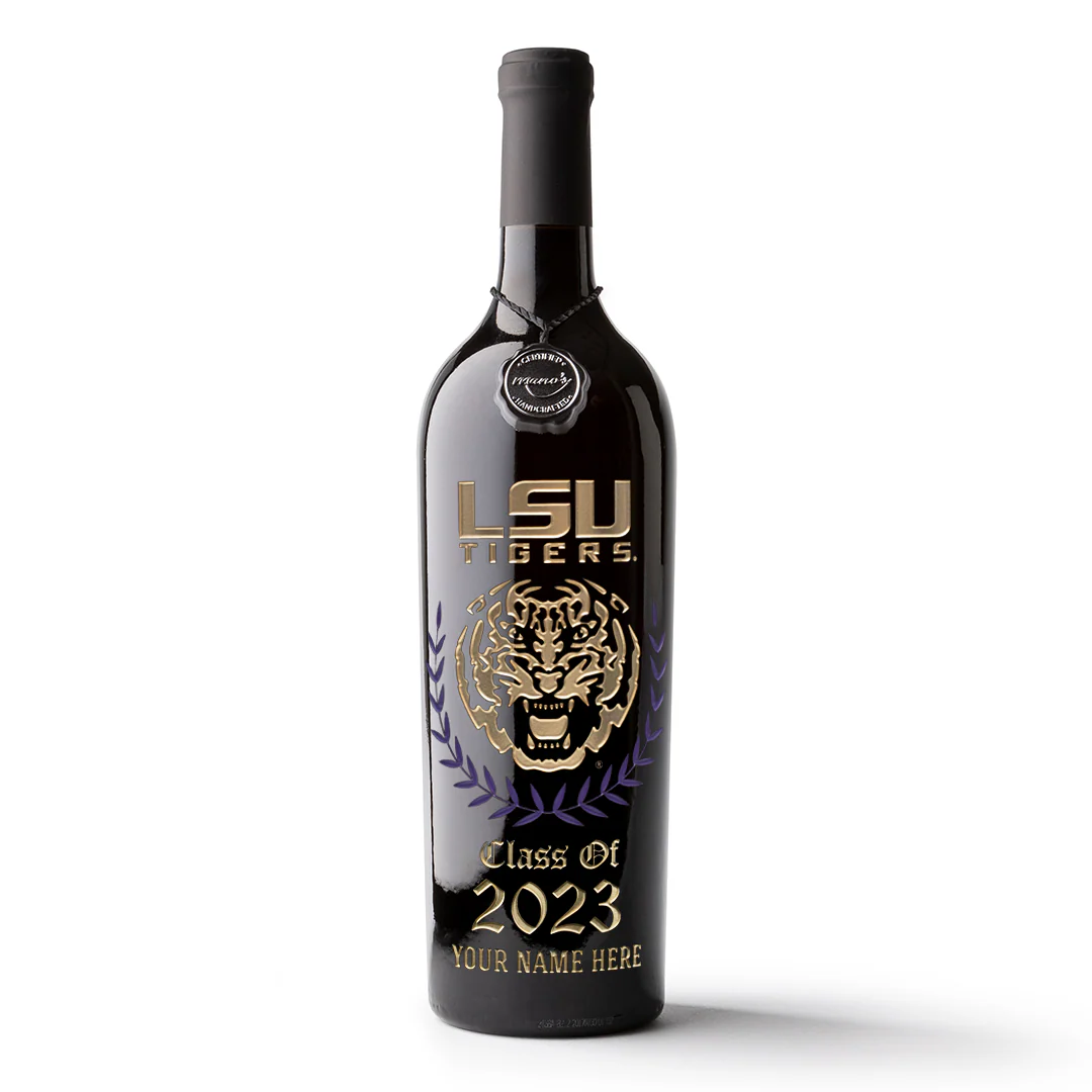 Louisiana State University Custom Alumni Etched Wine - Image 6