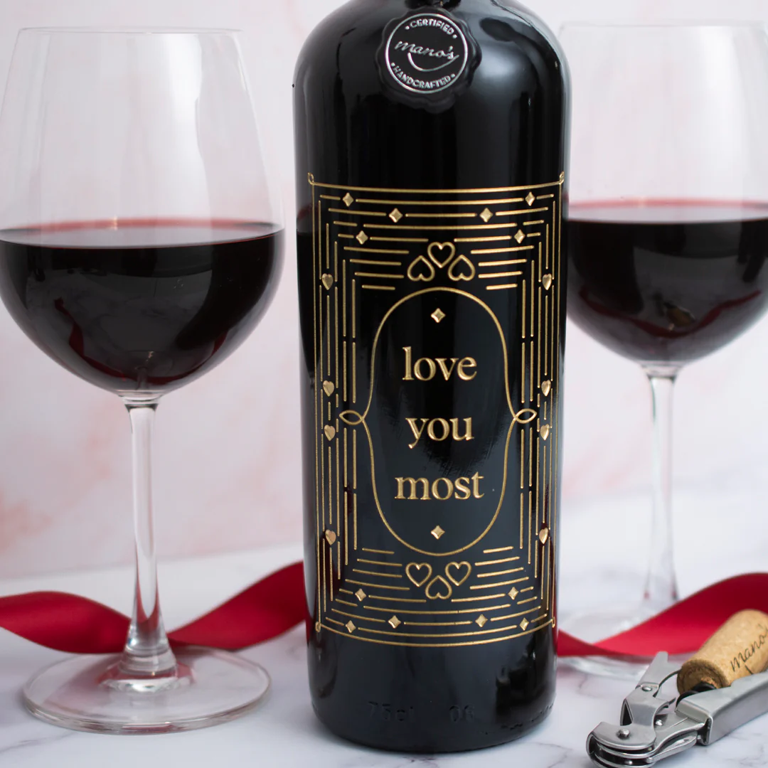 Love You Most Etched Wine - Image 4