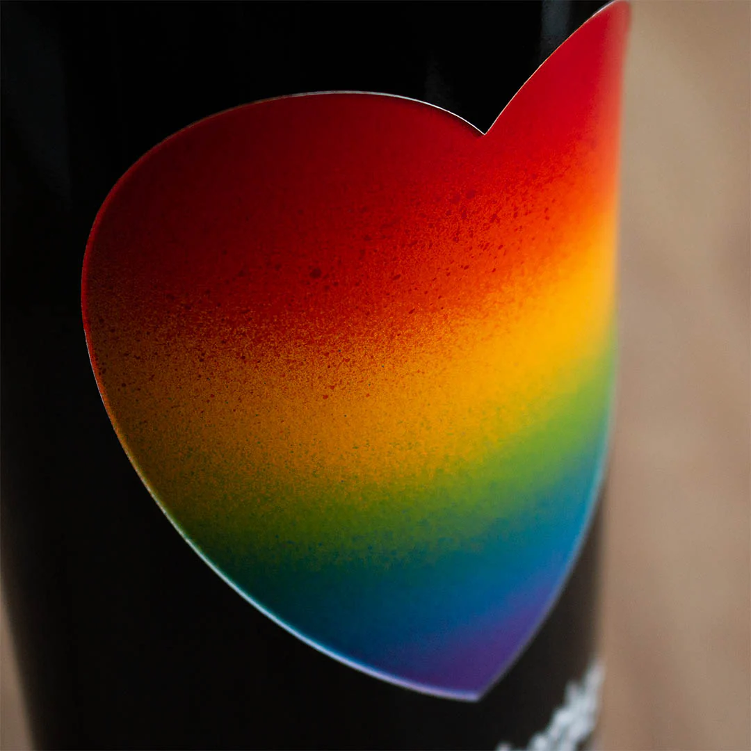 Love Wins Etched Wine Bottle - Image 2