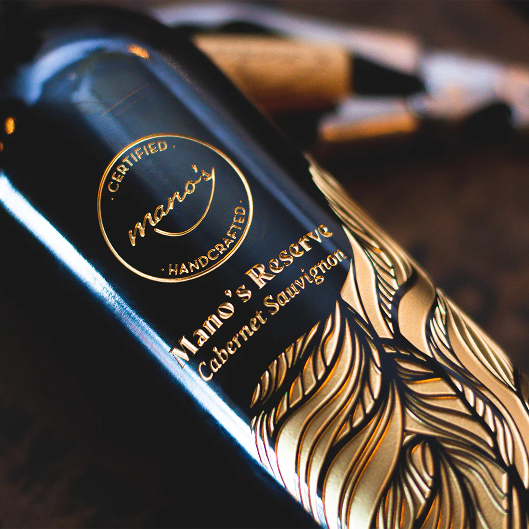 Mano's Reserve Cabernet Sauvignon Etched Wine - Image 2