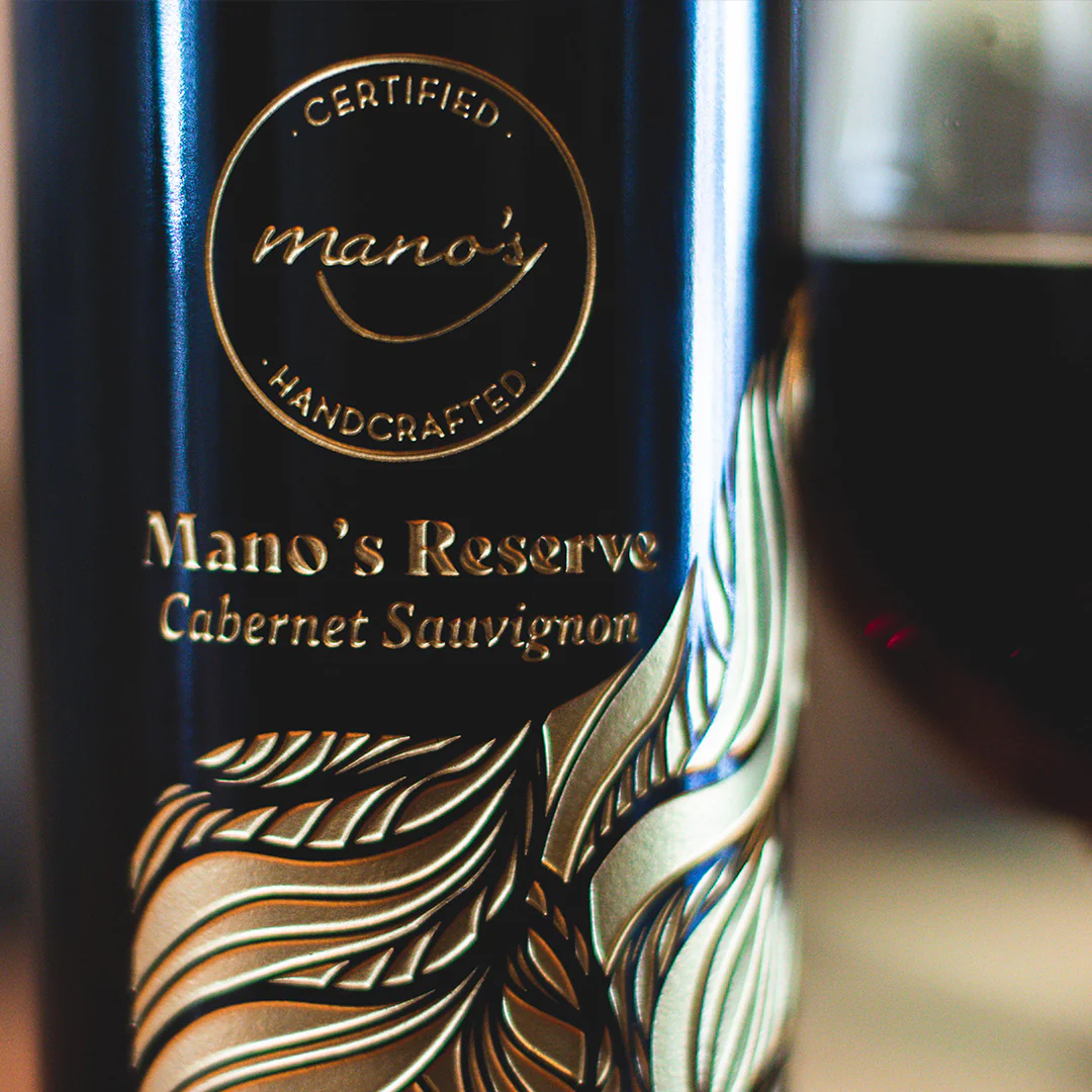 Mano's Reserve Cabernet Sauvignon Etched Wine - Image 3