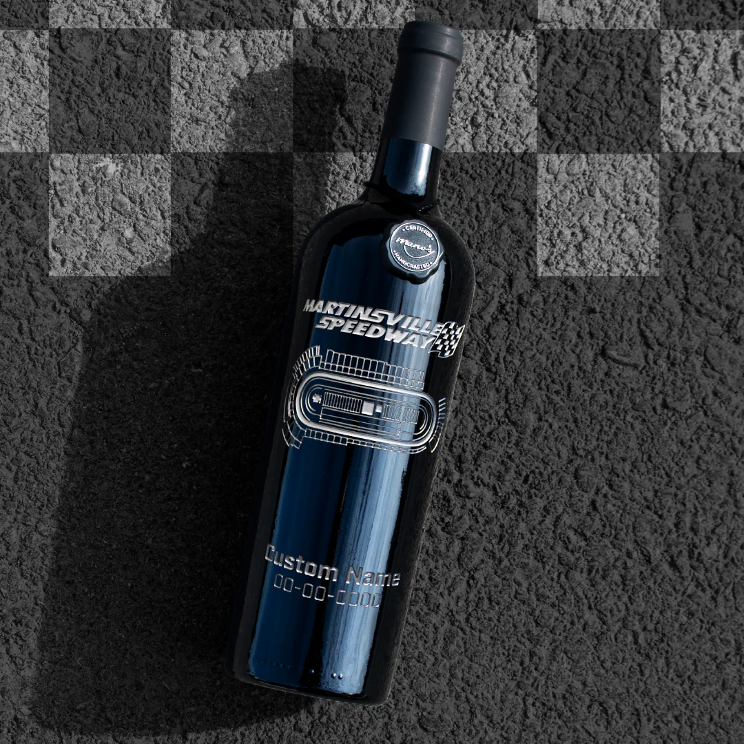 Martinsville Speedway Custom Name Etched Wine - Image 3
