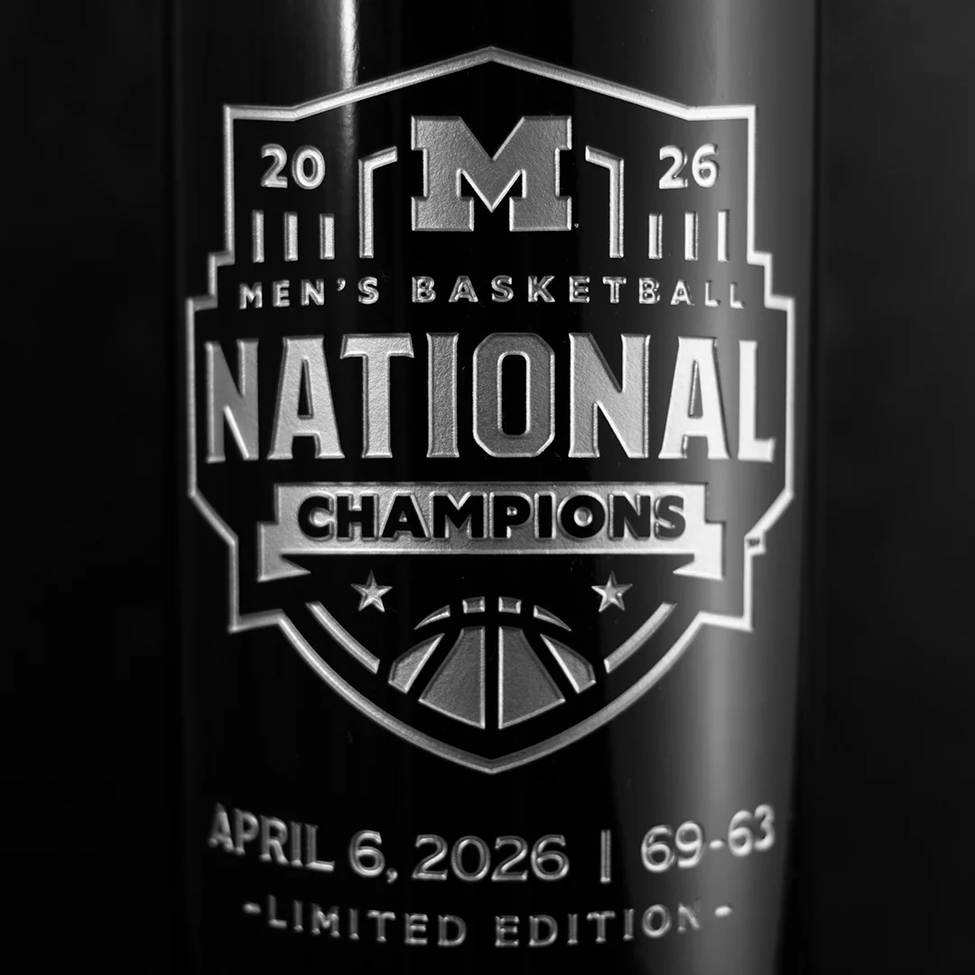 Michigan 2026 Men's Basketball National Champions 3L Etched Wine - Image 3