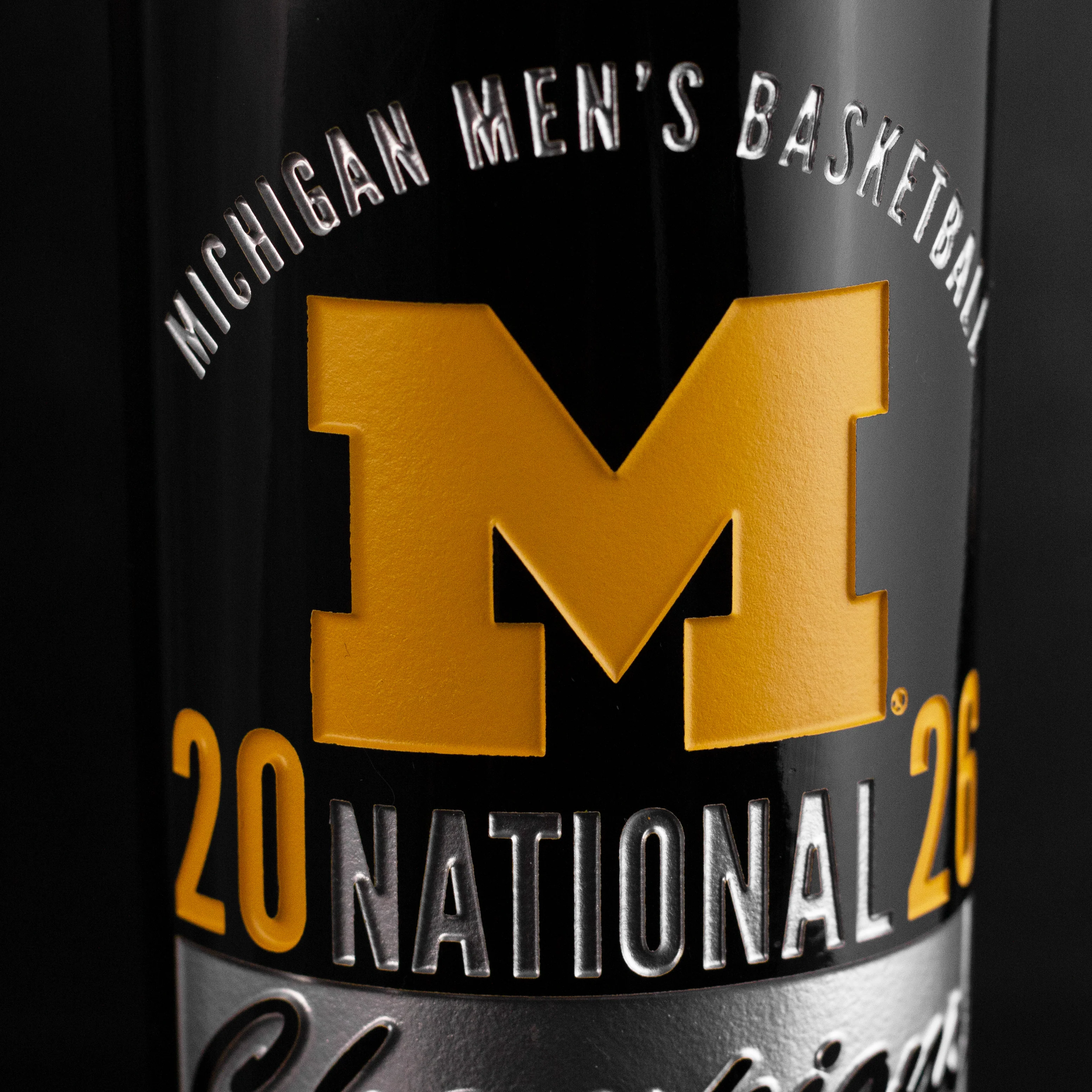 Michigan 2026 Men's Basketball National Champions Etched Wine - Image 5