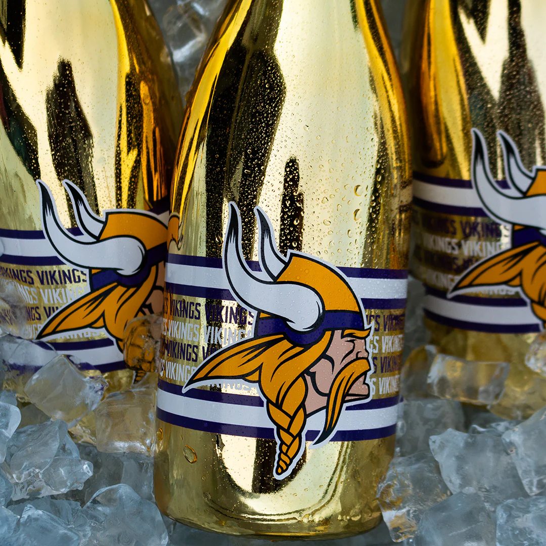 Minnesota Vikings Metallic Gold Bubbly - Image 2