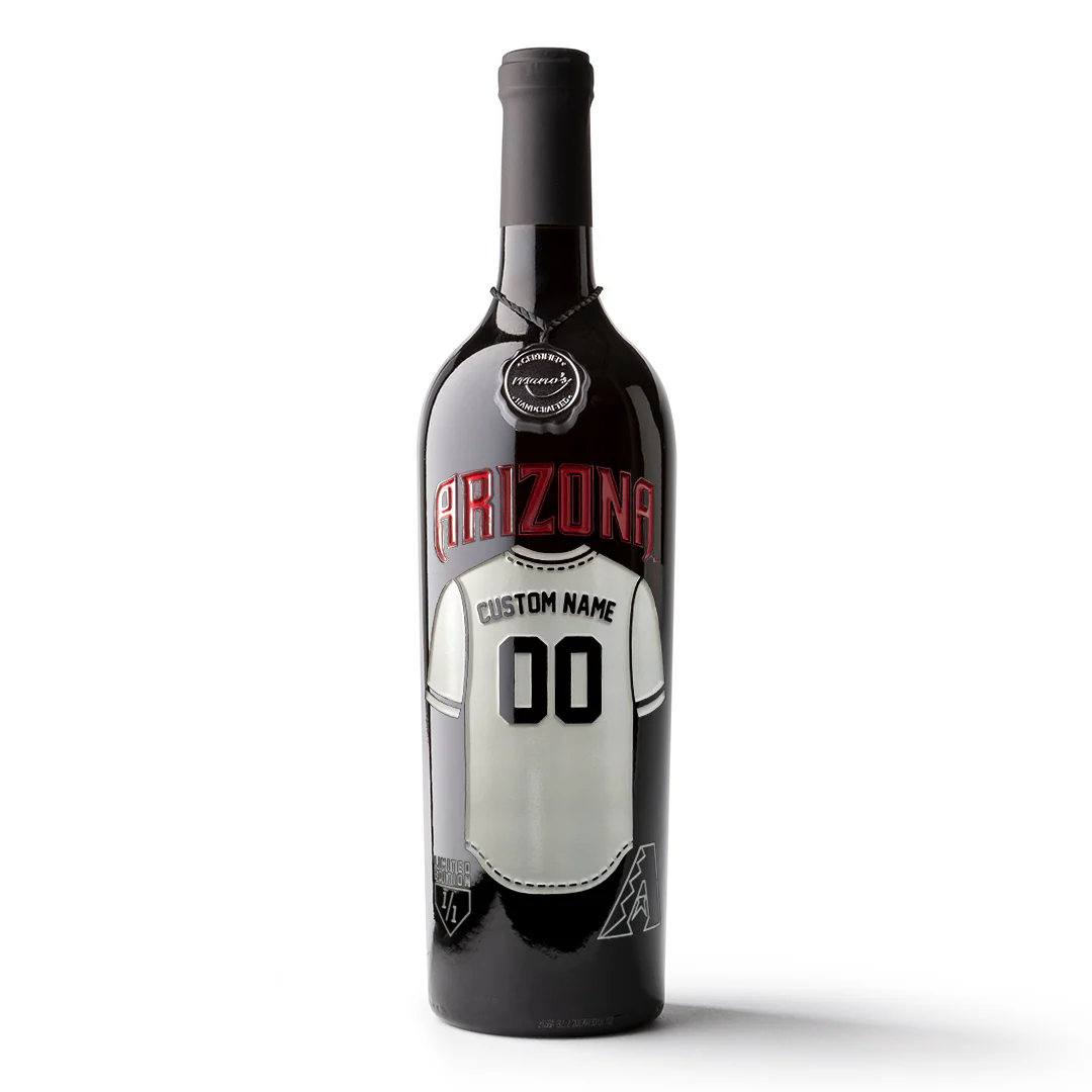Arizona Diamondbacks Custom Jersey Etched Wine - Image 3