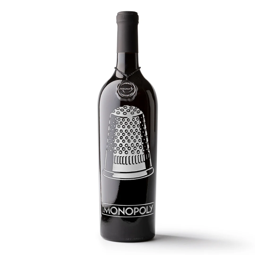 Monopoly Classic Game Piece Etched Wine - Image 2