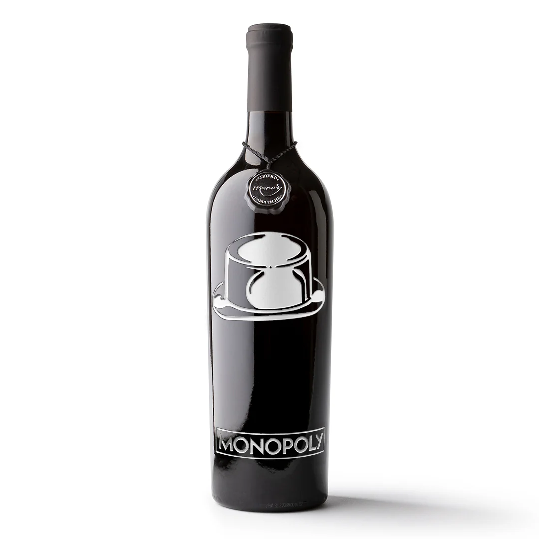 Monopoly Classic Game Piece Etched Wine - Image 3