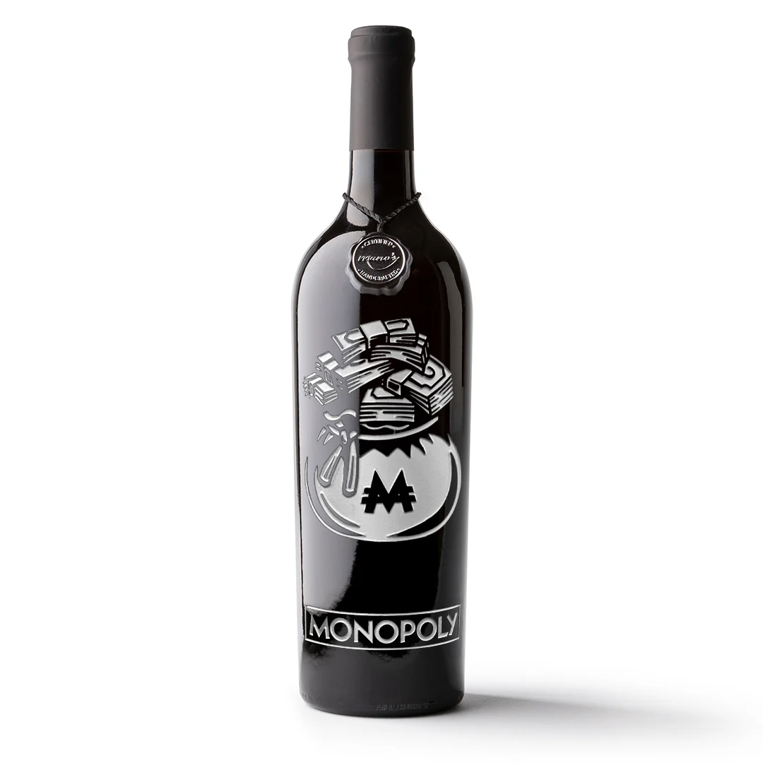 Monopoly Classic Game Piece Etched Wine - Image 5