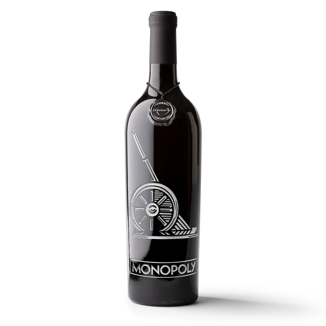 Monopoly Classic Game Piece Etched Wine - Image 7