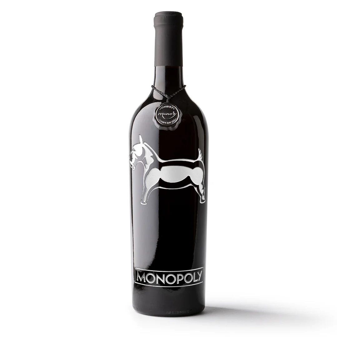 Monopoly Classic Game Piece Etched Wine - Image 9