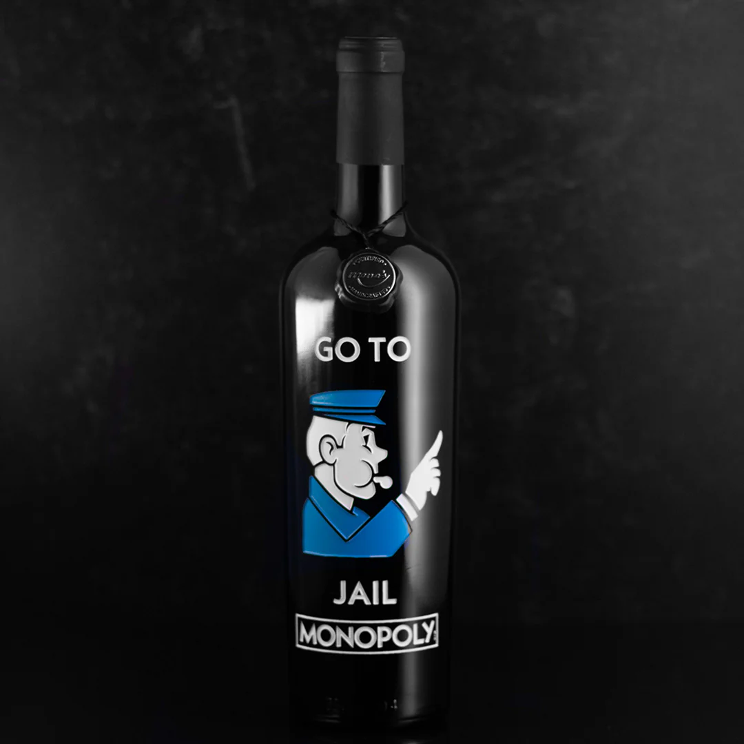 Monopoly Go To Jail Etched Wine - Image 5