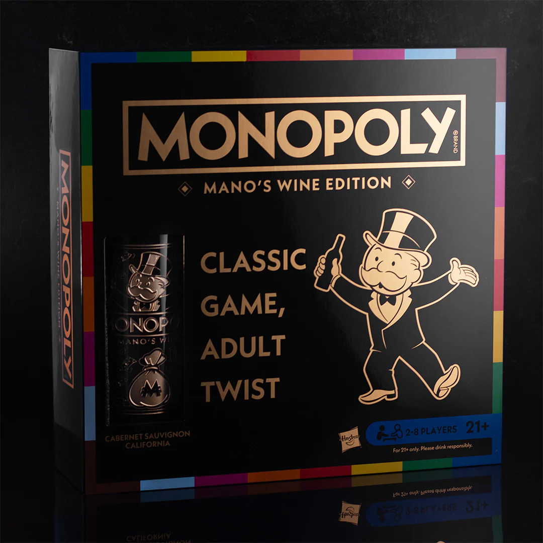 Monopoly Mano's Wine Edition Game and Wine Set