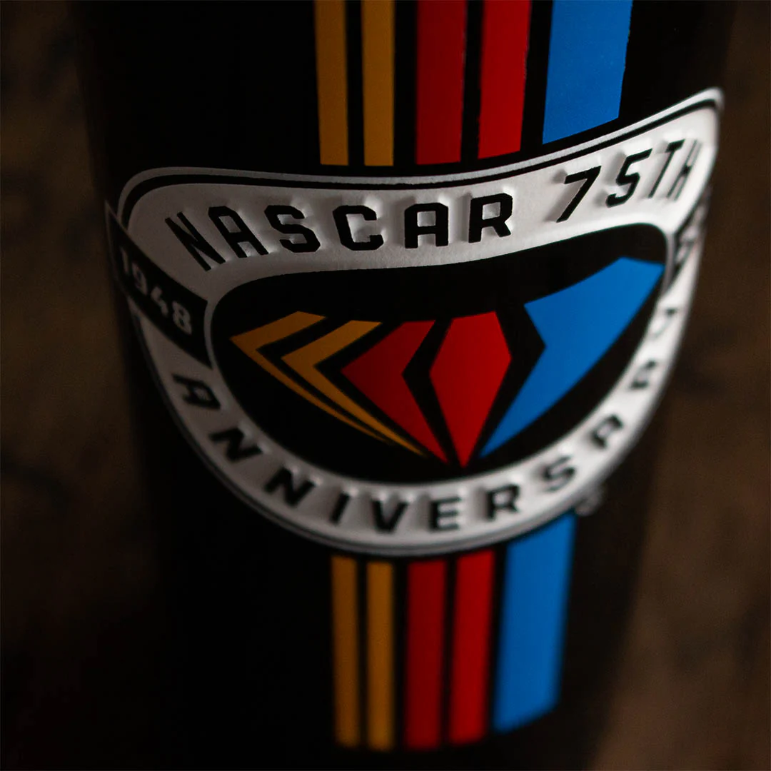 NASCAR 75th Anniversary Logo Etched Wine - Image 5