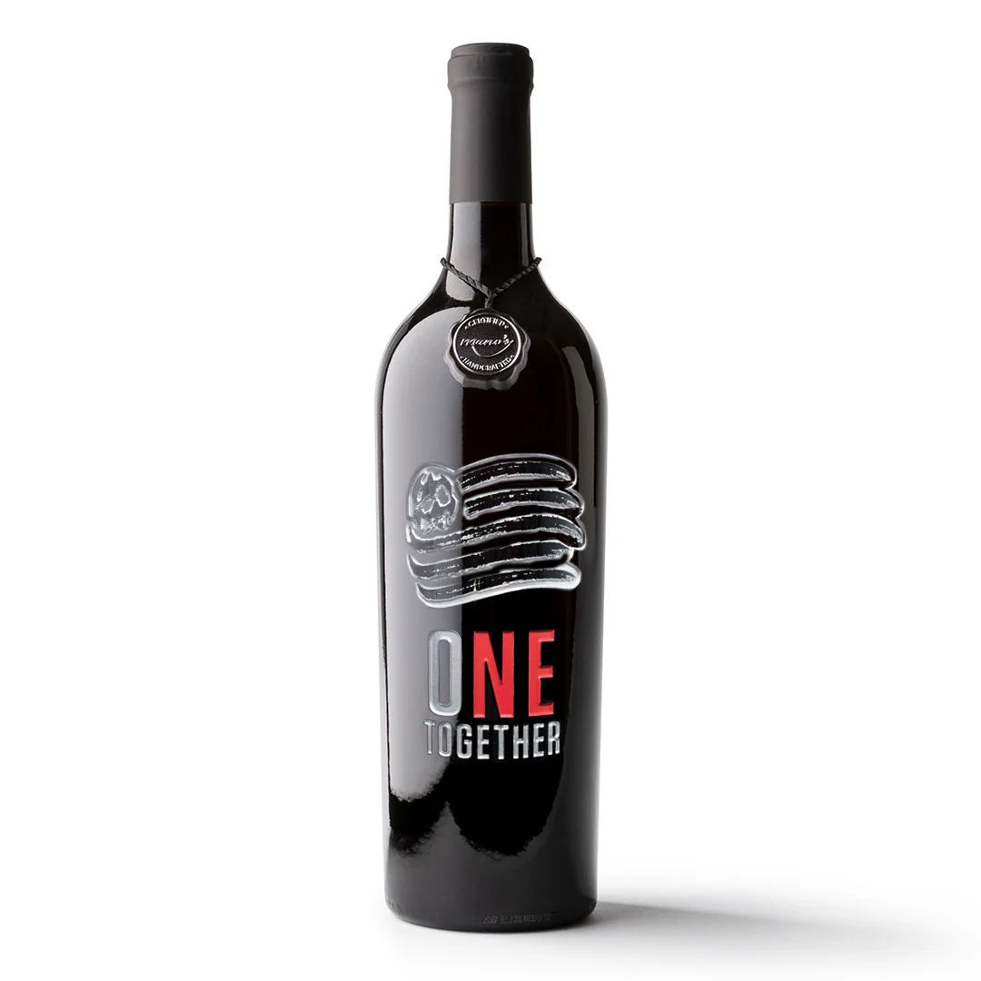 New England Revolution Logo Etched Wine