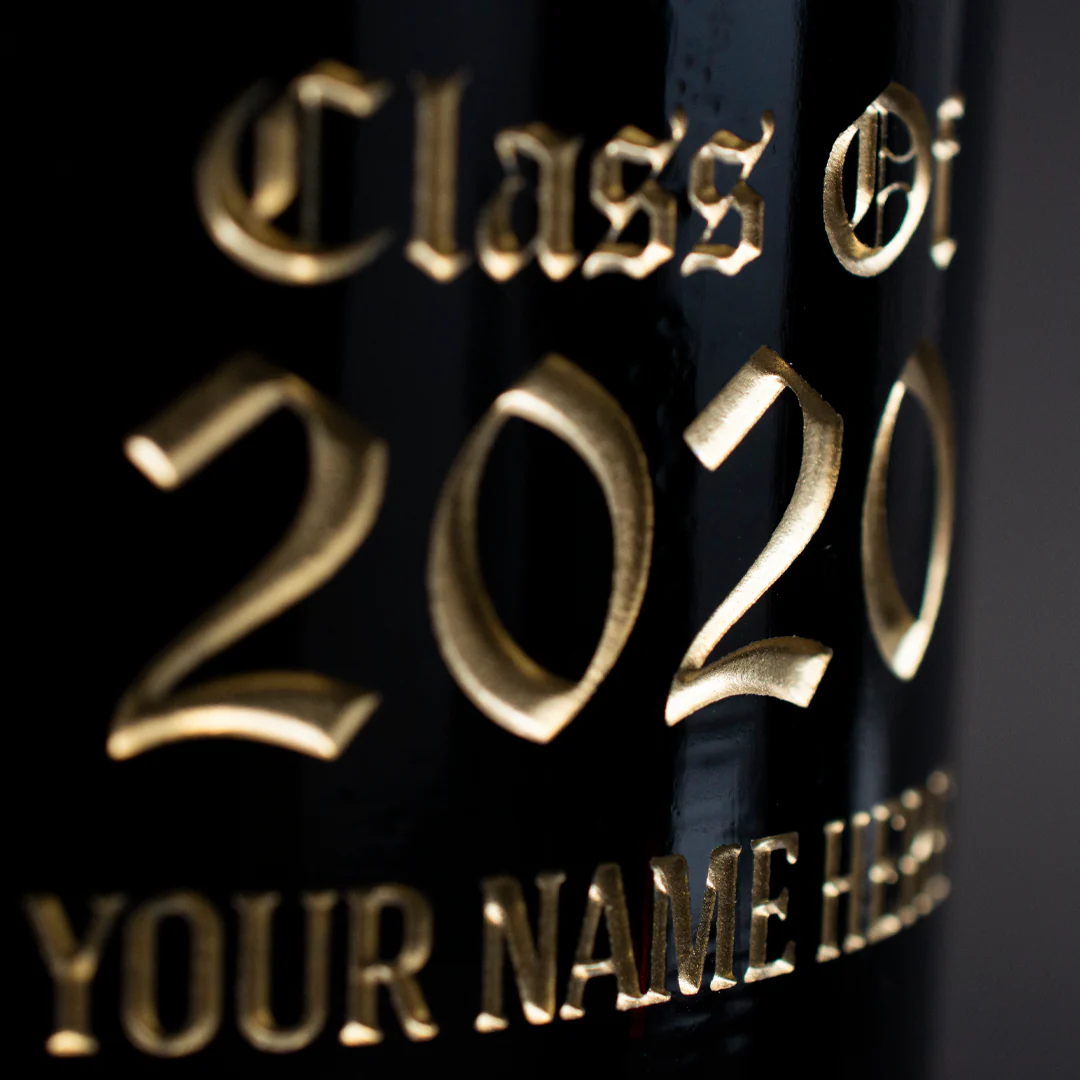 North Dakota State Custom Alumni Etched Wine - Image 2