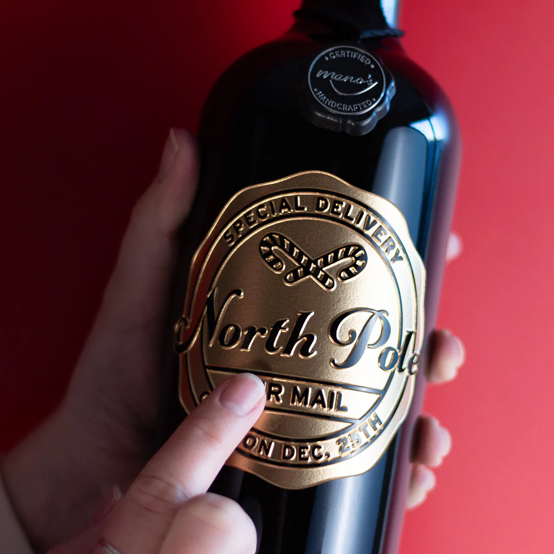 North Pole Special Delivery Etched Wine - Image 2