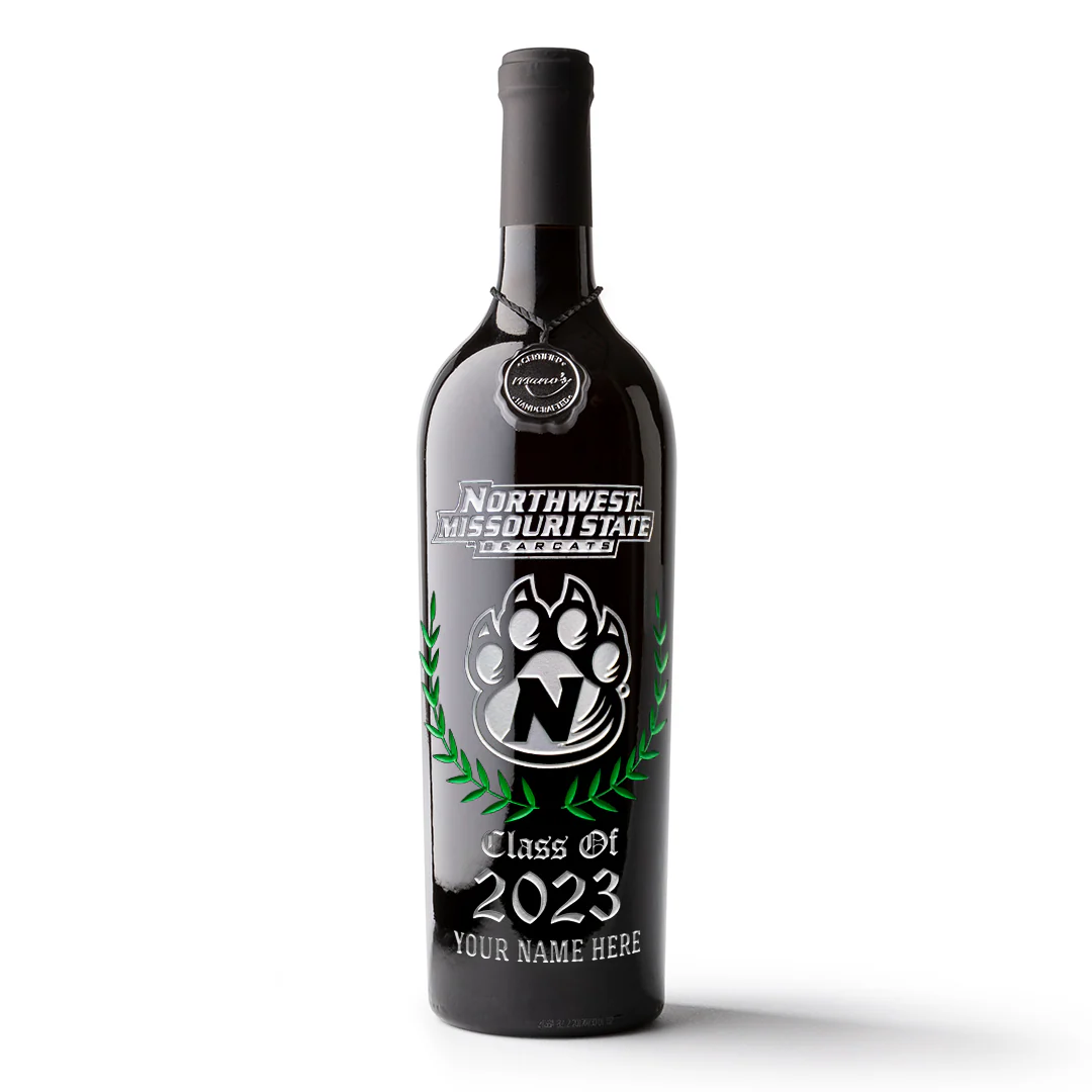 Northwest Missouri State Custom Alumni Etched Wine - Image 4