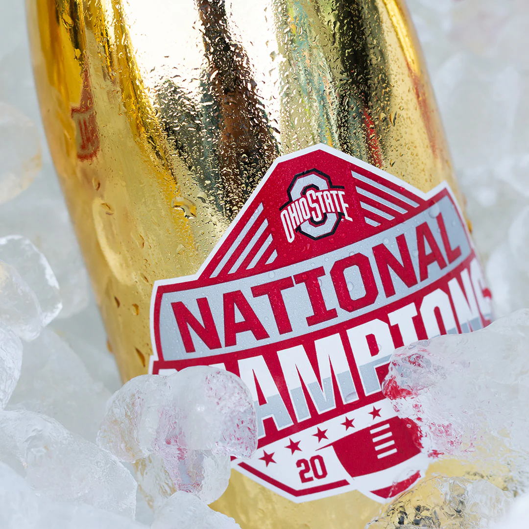 Ohio State 2024 National Champions Metallic Gold Bubbly - Image 6