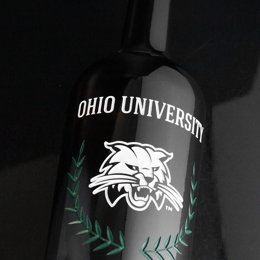 Ohio University Custom Alumni Etched Wine - Image 3