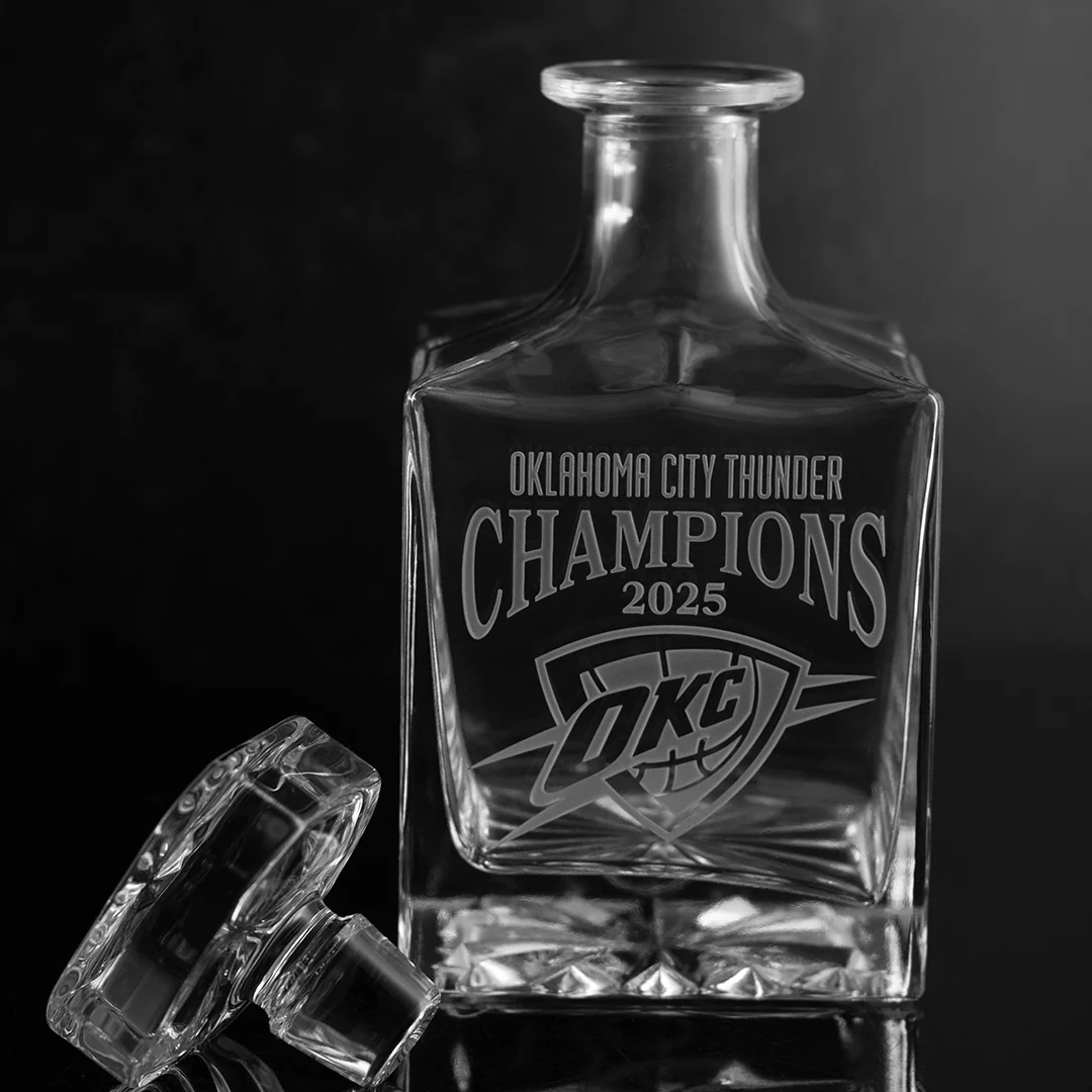 OKC Thunder 2025 Champions Square 1L Decanter - Image 3