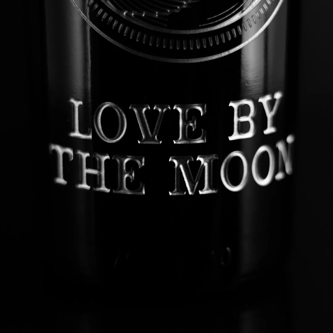 Ouija "Love by the Moon" Etched Wine Bottle - Image 4