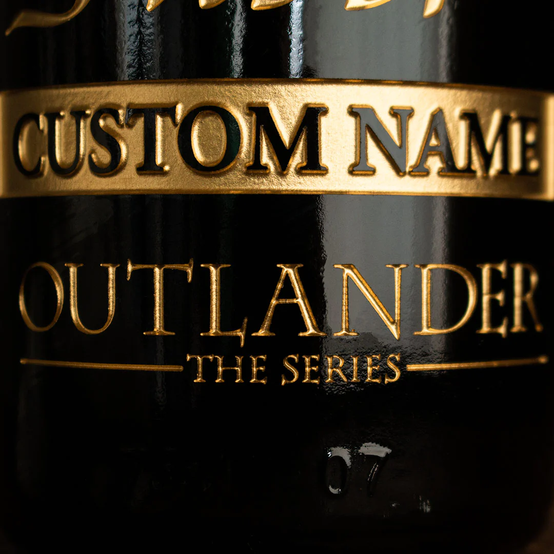 Outlander Sassenach Custom Name Etched Wine Bottle - Image 5