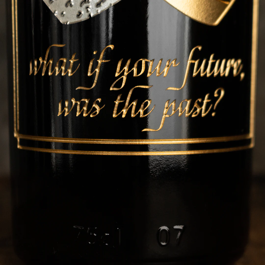 Outlander Wedding Rings Etched Wine Bottle - Image 7
