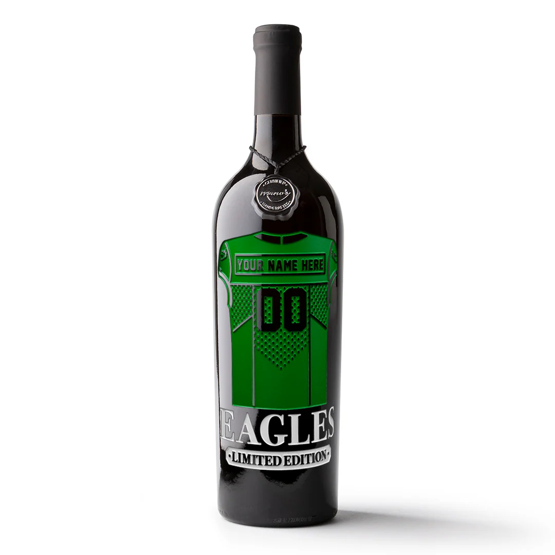 Philadelphia Eagles Custom Jersey Etched Wine - Image 10