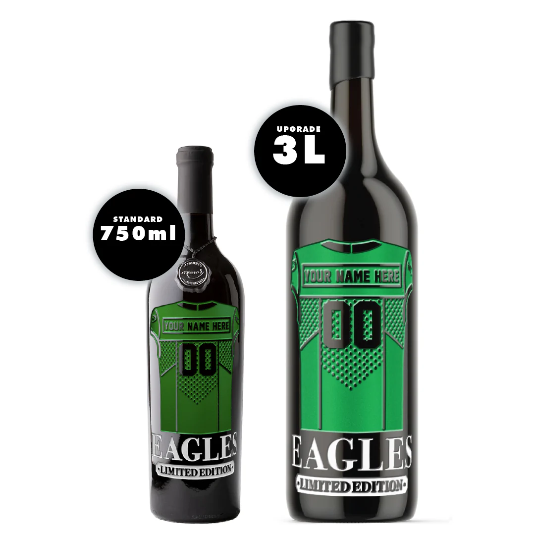 Philadelphia Eagles Custom Jersey Etched Wine - Image 2