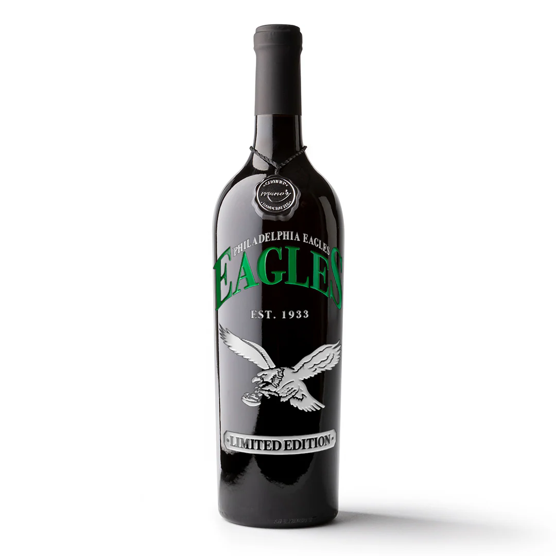 Philadelphia Eagles Est. 1933 Etched Wine
