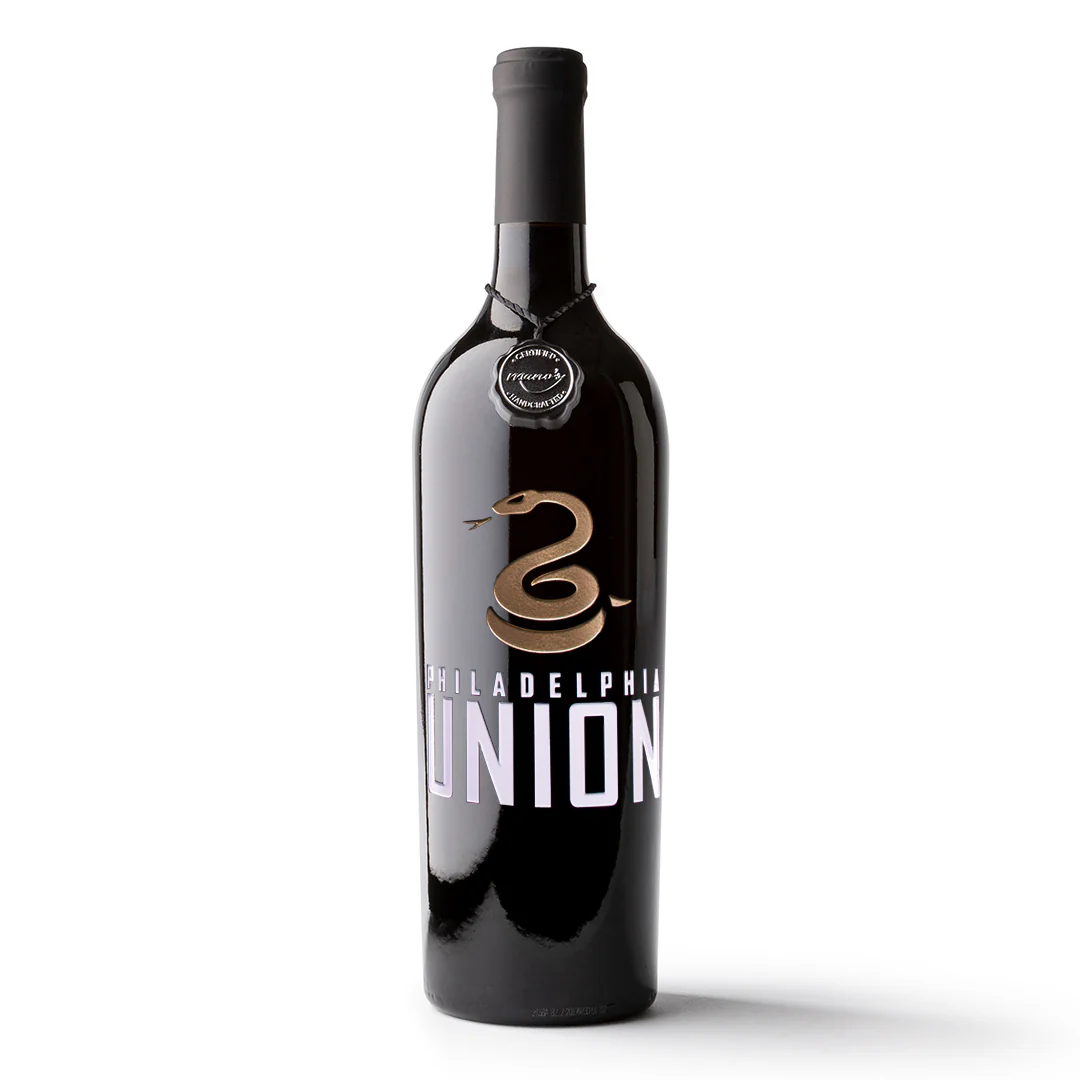 Philadelphia Union Etched Wine