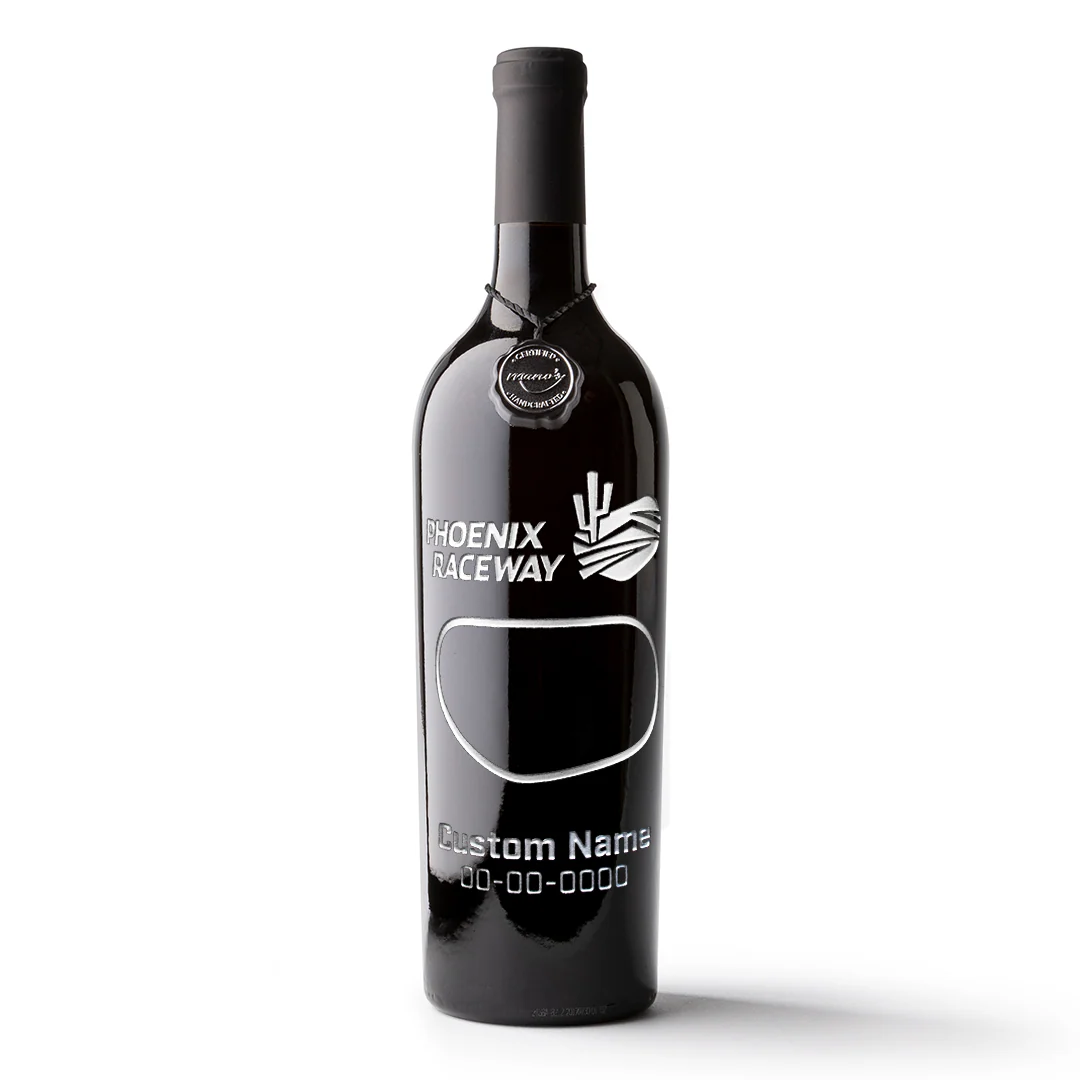 Phoenix Raceway Custom Name Etched Wine - Image 4