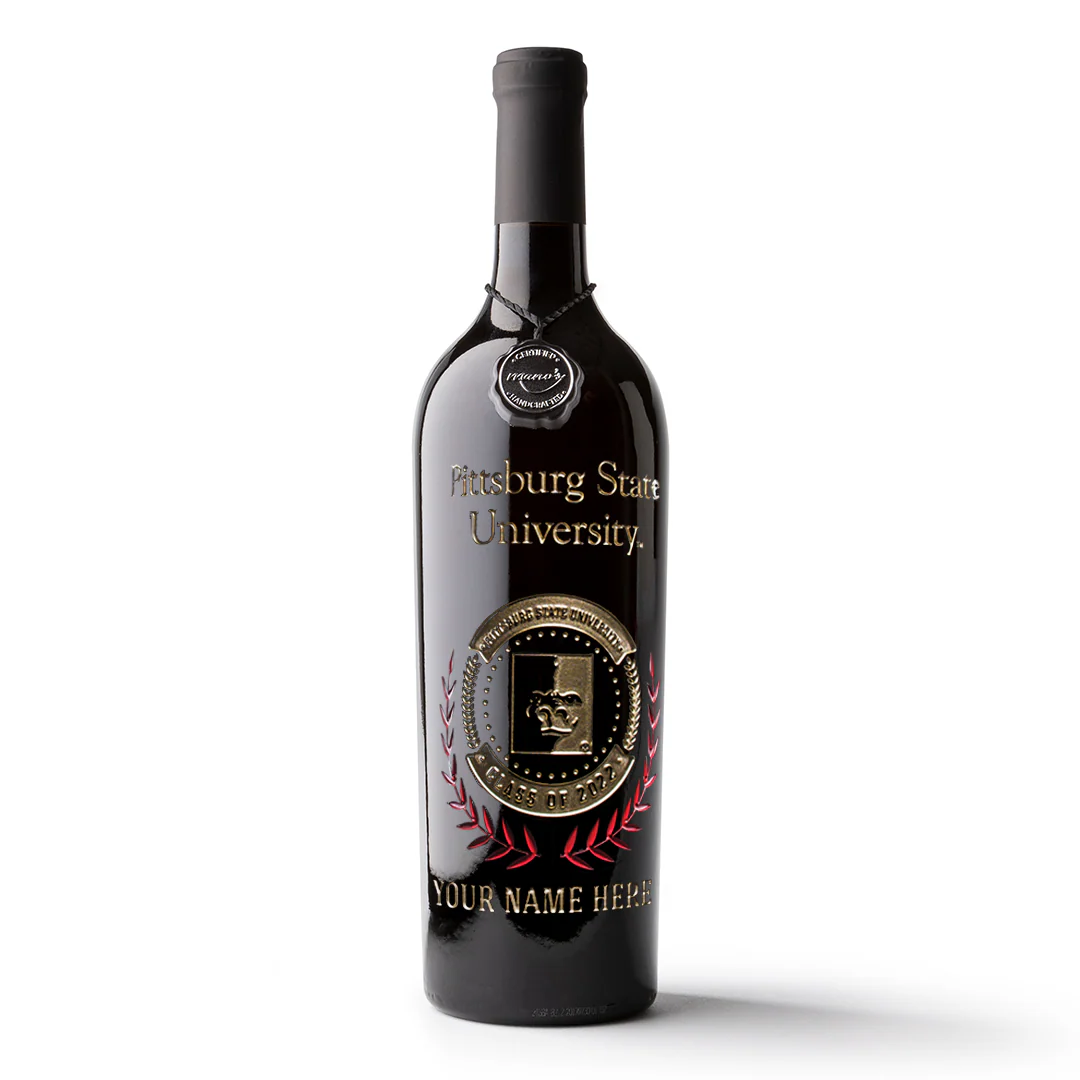 Pittsburg State University Custom Alumni Wine Bottle - Image 4