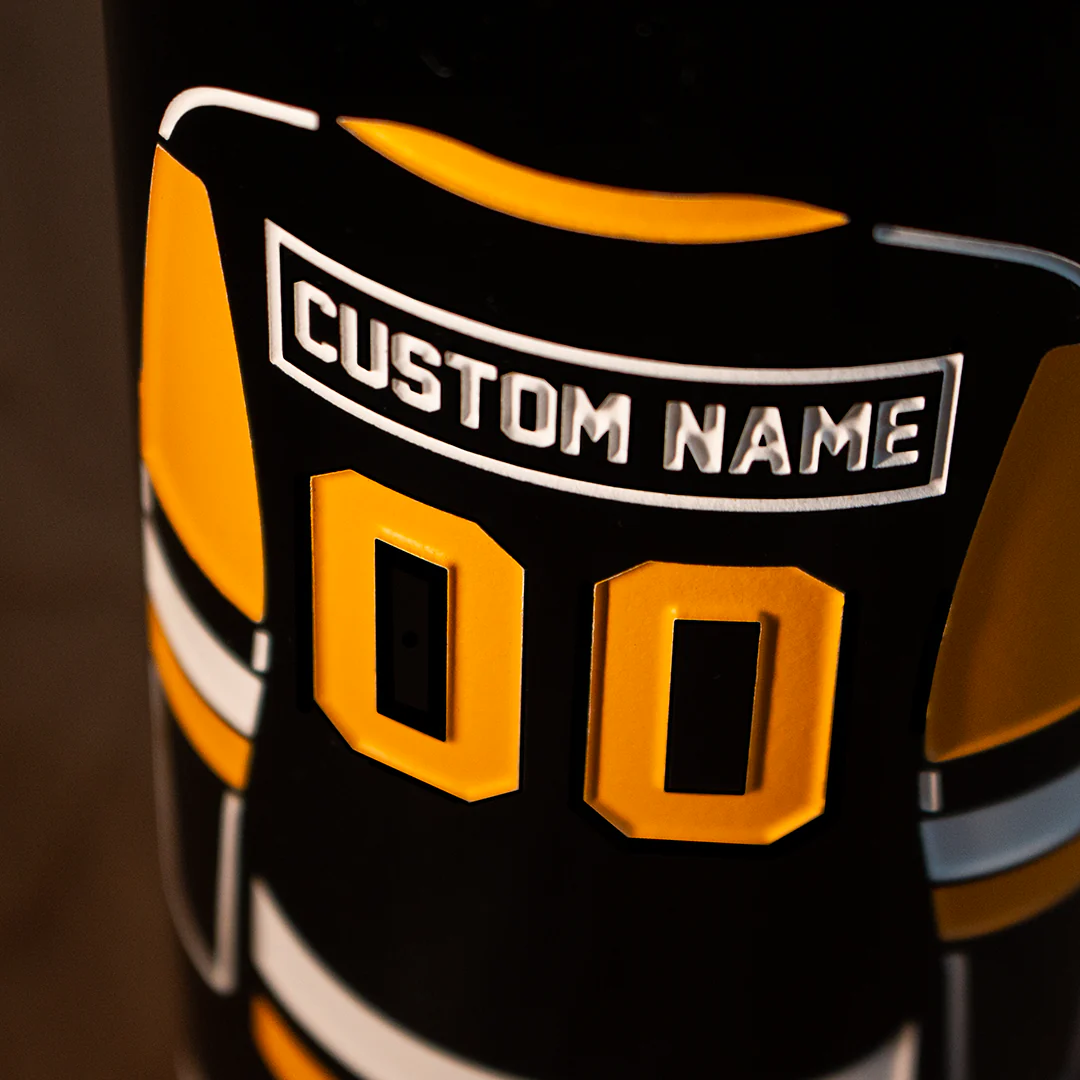 Pittsburgh Penguins Custom Jersey Etched Wine - Image 6