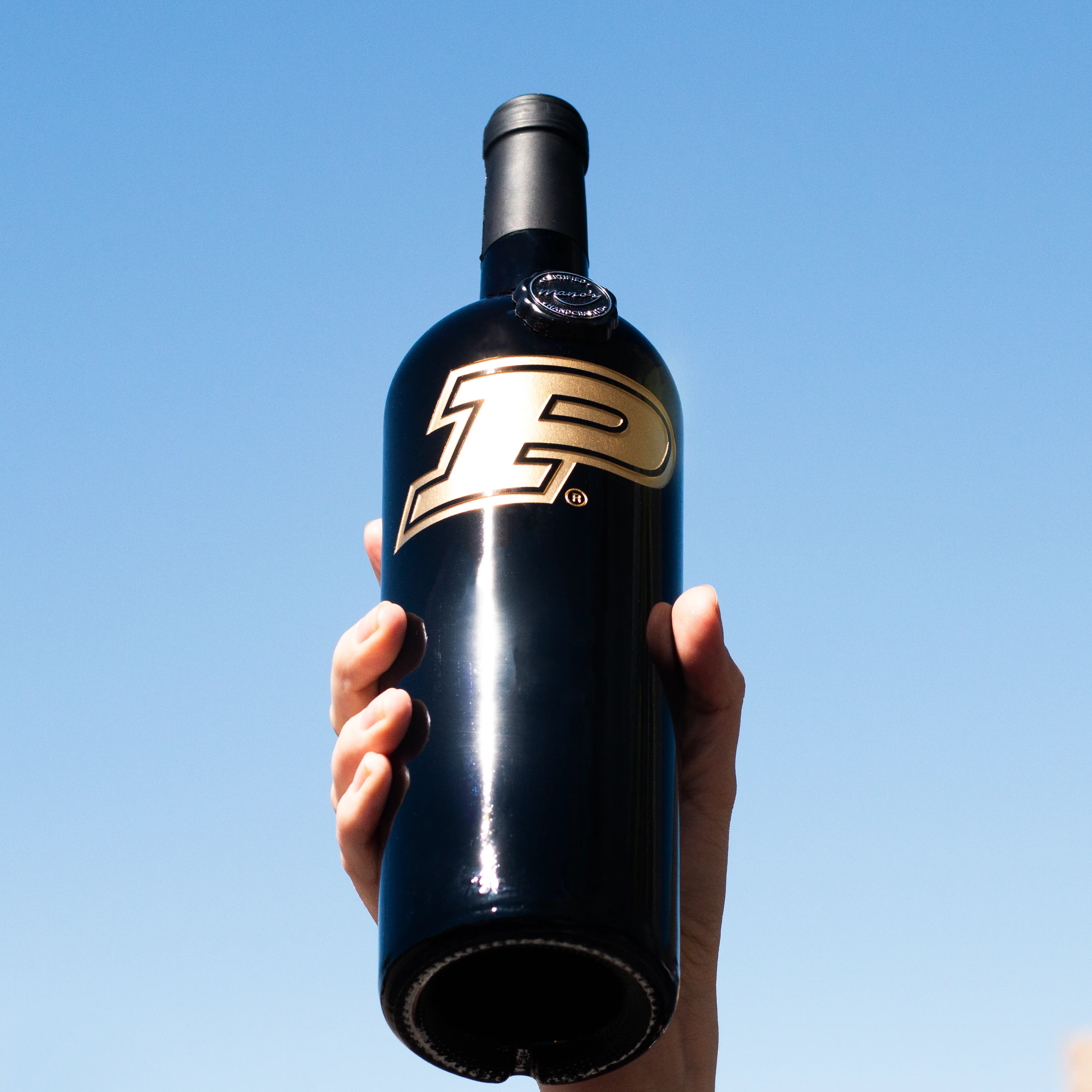 Purdue University Logo Etched Wine - Image 4