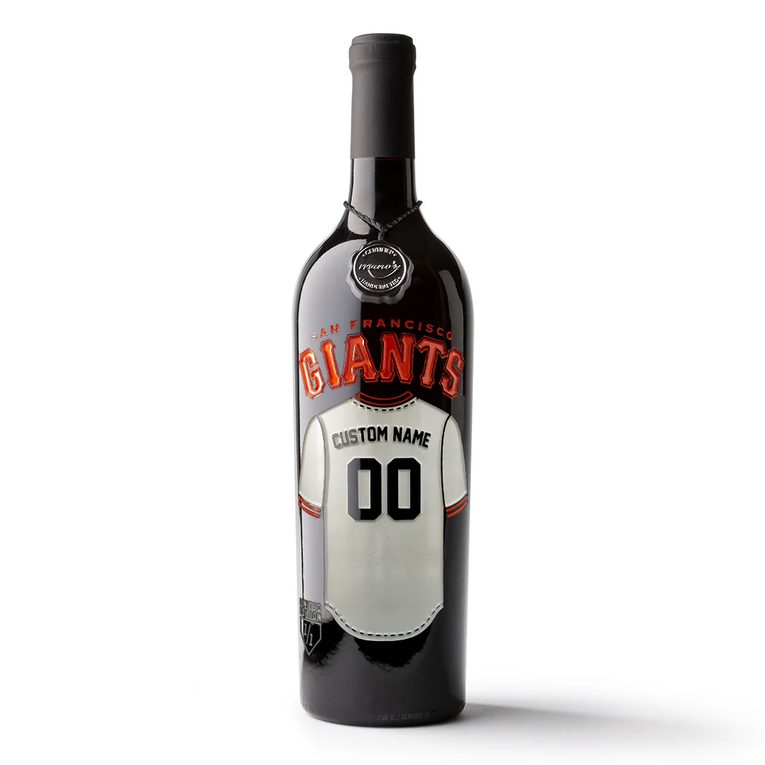 San Francisco Giants Custom Jersey Etched Wine - Image 3