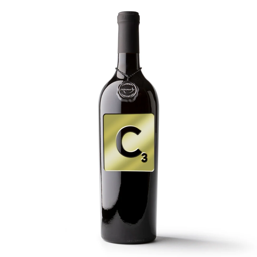 Scrabble Letter Etched Wine Bottle - Image 3