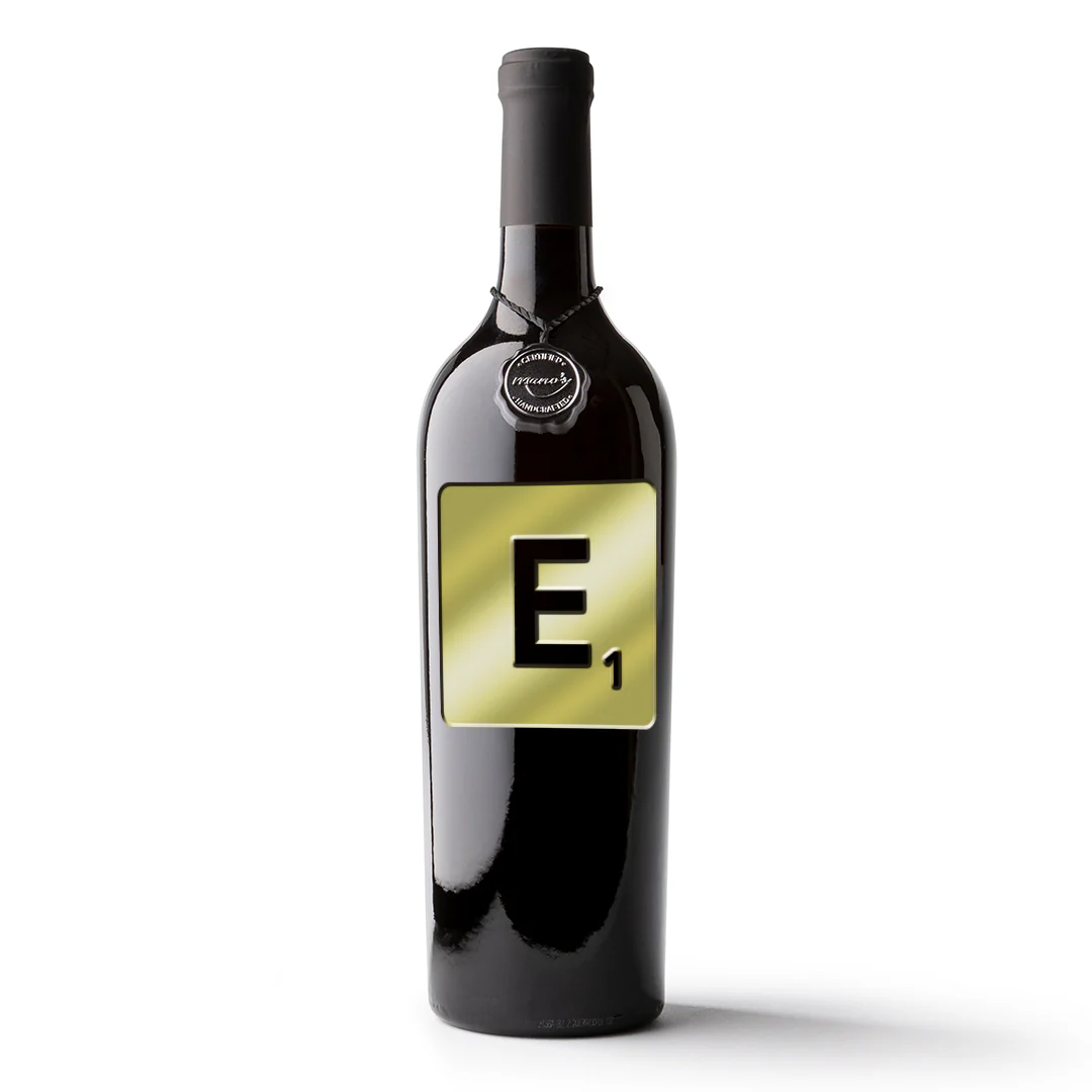 Scrabble Letter Etched Wine Bottle - Image 5