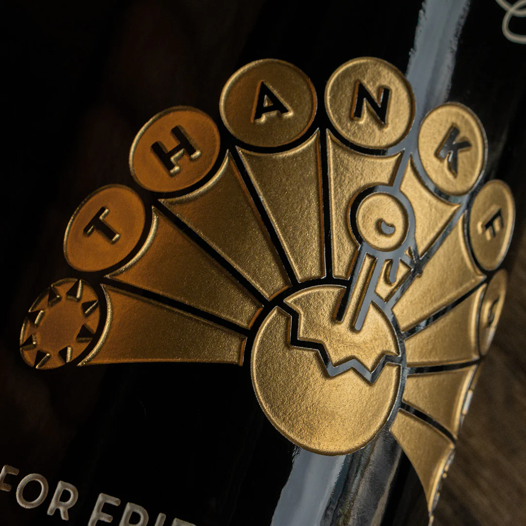 So Very Thankful Etched Wine - Image 2