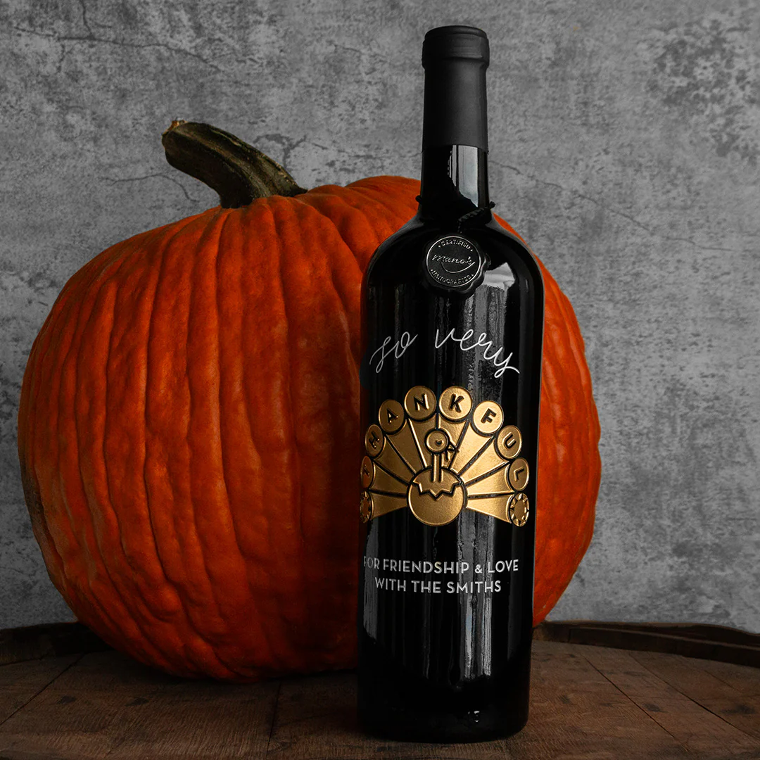 So Very Thankful Etched Wine - Image 3