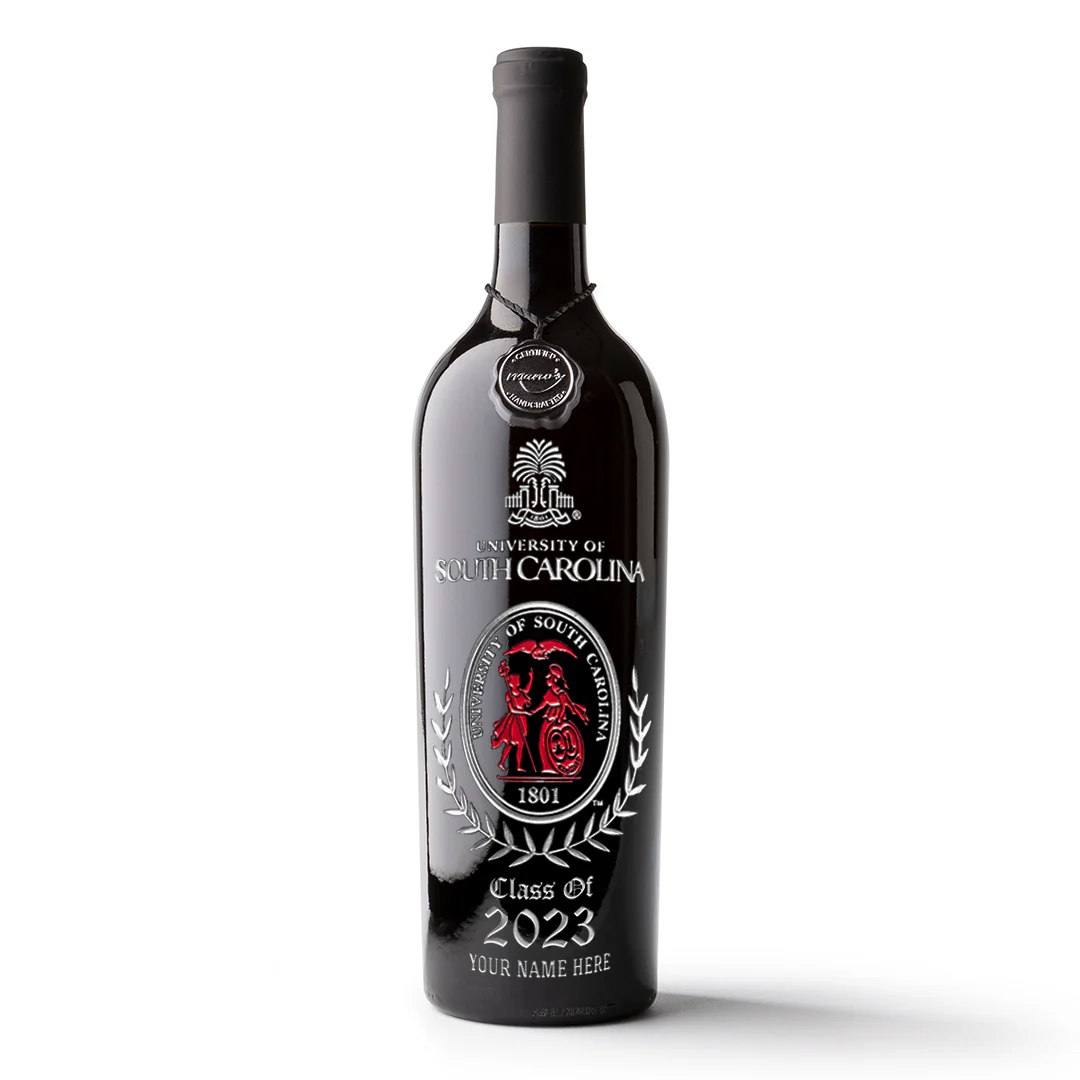 University of South Carolina Custom Alumni Etched Wine Bottle - Image 5