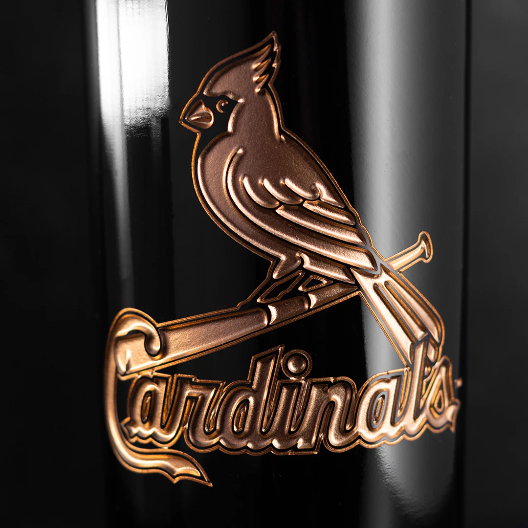 St. Louis Cardinals Gold Reserve Etched Wine Bottle - Image 3