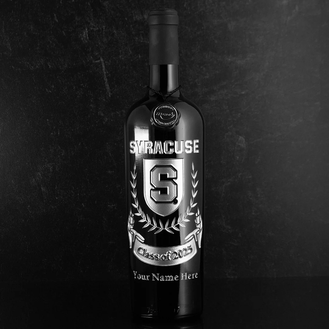 Syracuse University Custom Alumni Etched Wine - Image 3