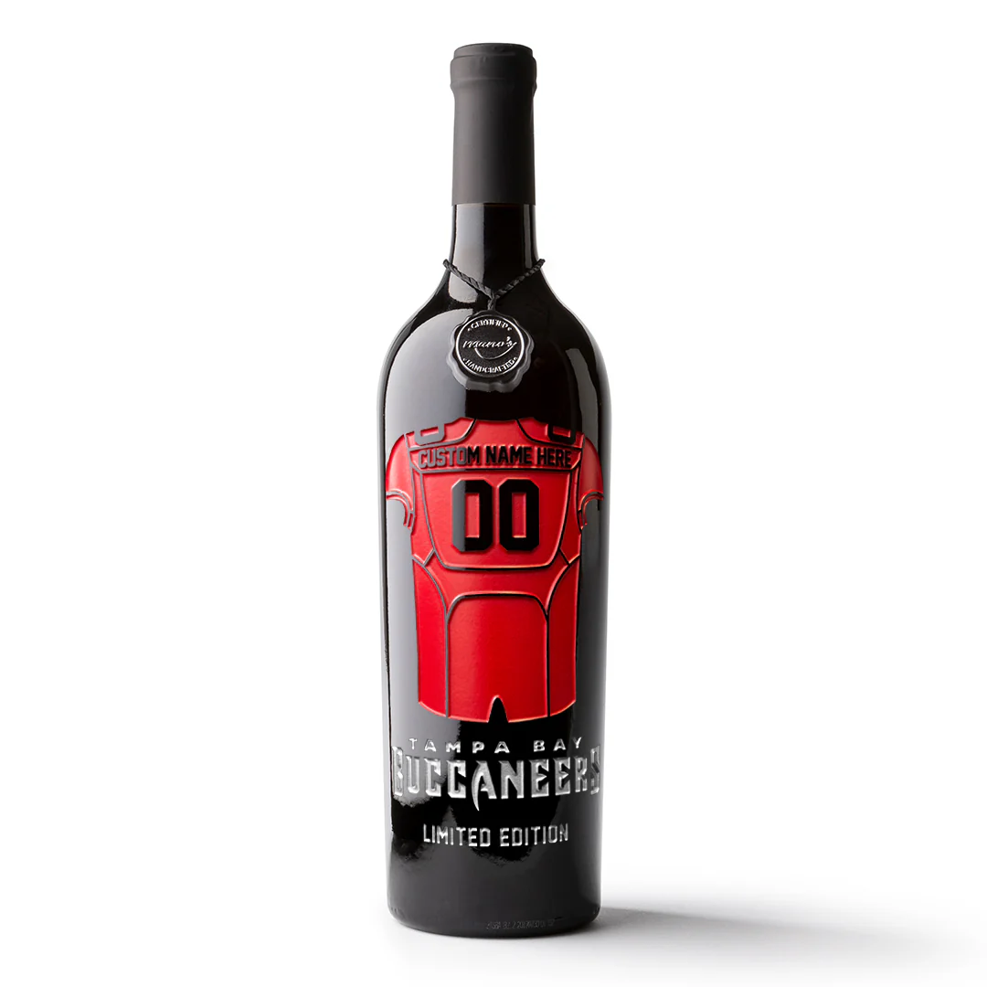 Tampa Bay Bucs Custom Jersey Etched Wine - Image 3