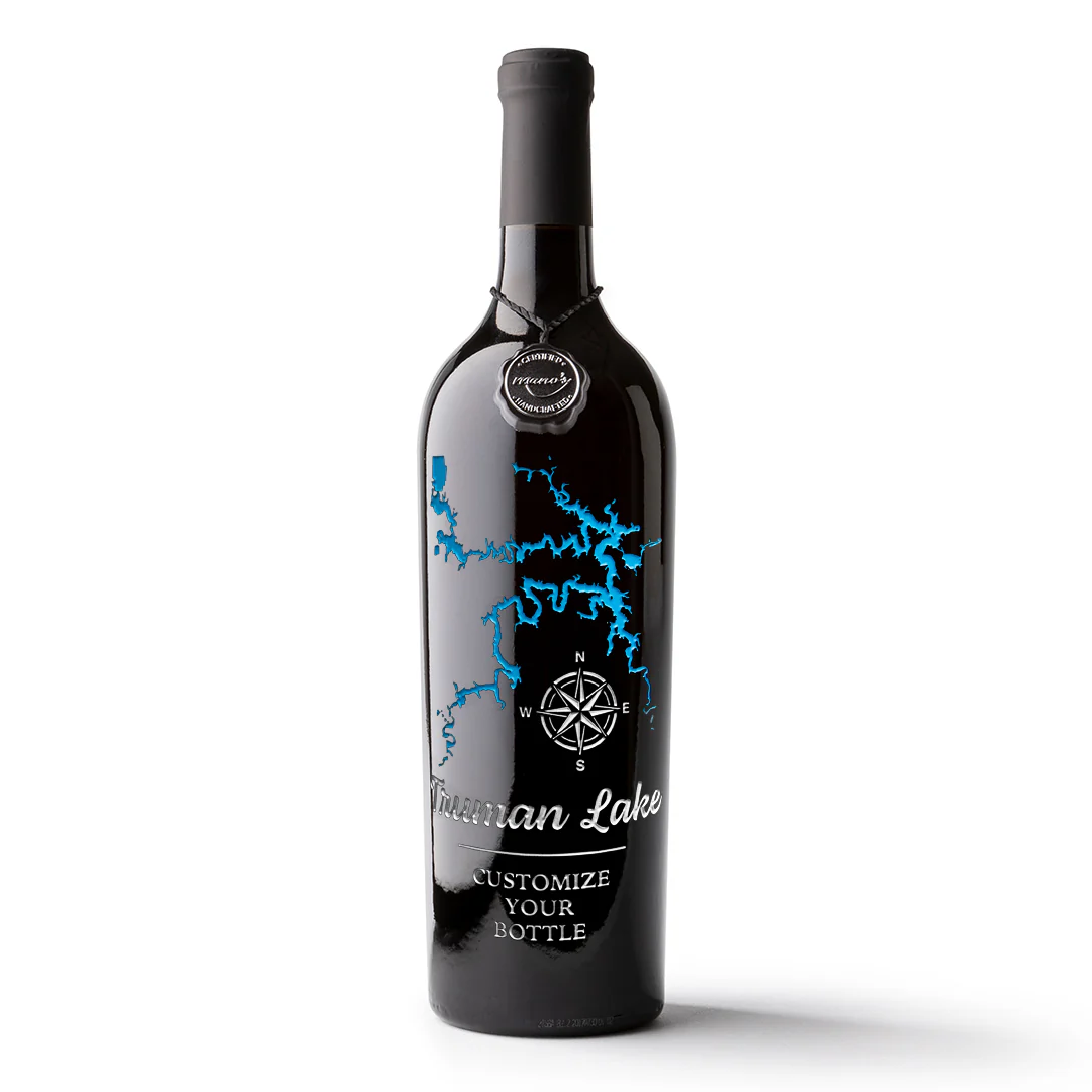 Truman Lake Custom Etched Wine - Image 3