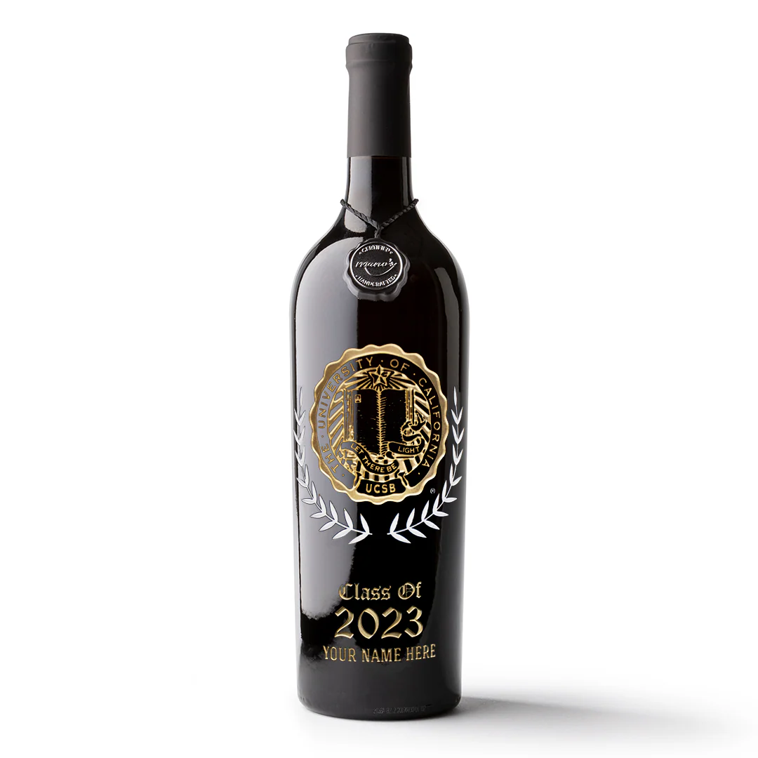 UC Santa Barbara Commemorative Graduate Etched Wine - Image 4