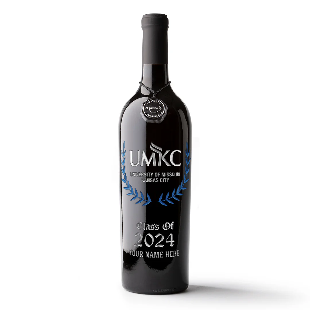 UMKC Custom Alumni Etched Wine - Image 5