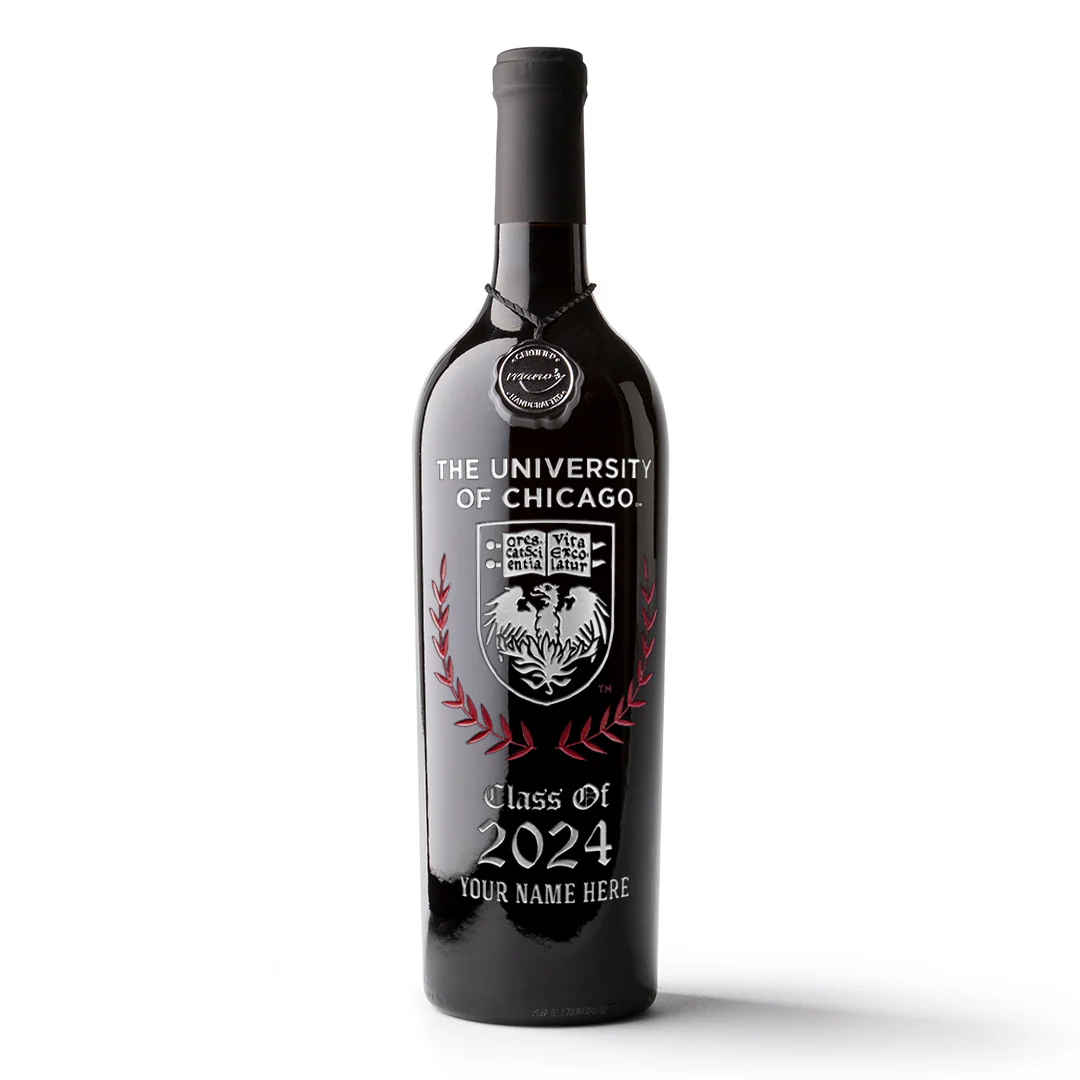 University of Chicago Custom Alumni Etched Wine - Image 5